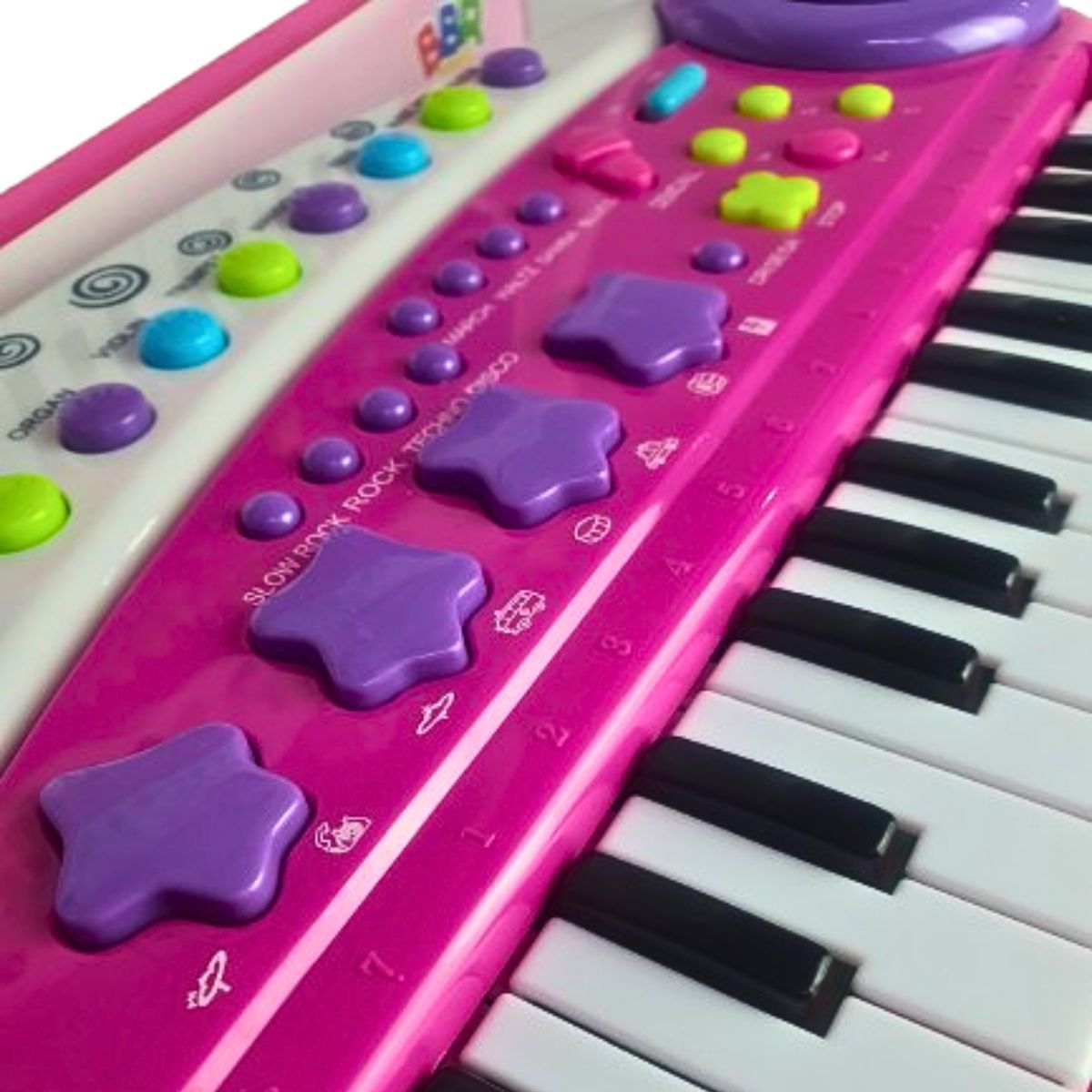 Brinquedo Teclado Musical Rosa Single Star - Bbr Toys Brinquedo Teclado Musical Rosa Single Star - Bbr Toys